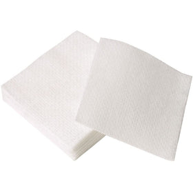 ForPro wipe in hand during facial prep highlighting lint-free benefit