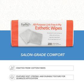 ForPro wipe unfolded to show 8x8 inch coverage and easy application benefit