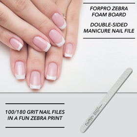 ForPro zebra foam board side view showing cushioned core for controlled filing benefit