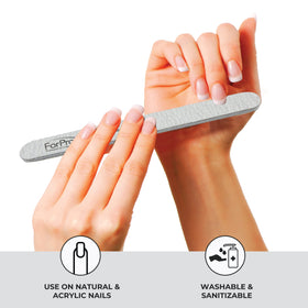 ForPro zebra foam board held in hand to show 7-inch size and easy handling benefit