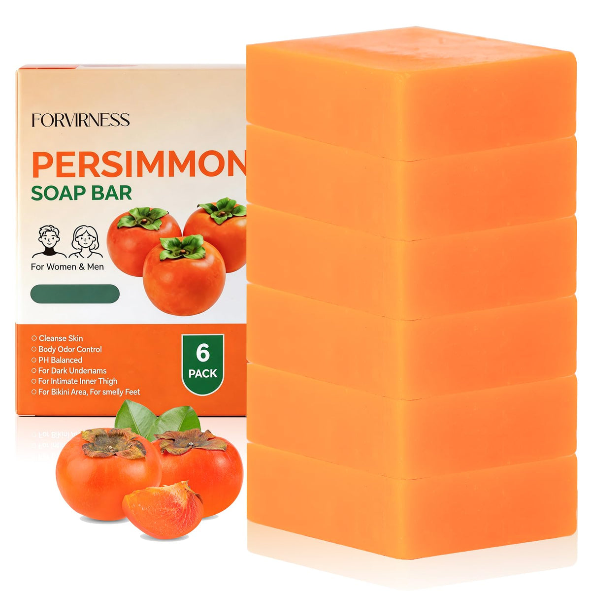 forvirness front packaging 6-pack showing product and eco benefits