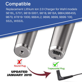 FouceClaus trapezoidal plug close-up for accurate model compatibility check
