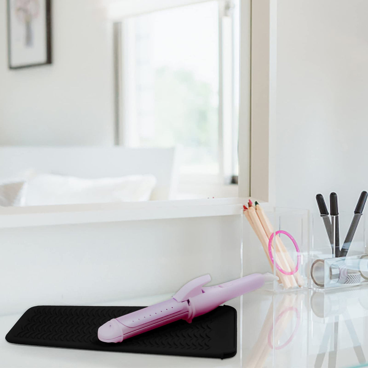 Fouews countertop safety demo shielding vanity from heat damage