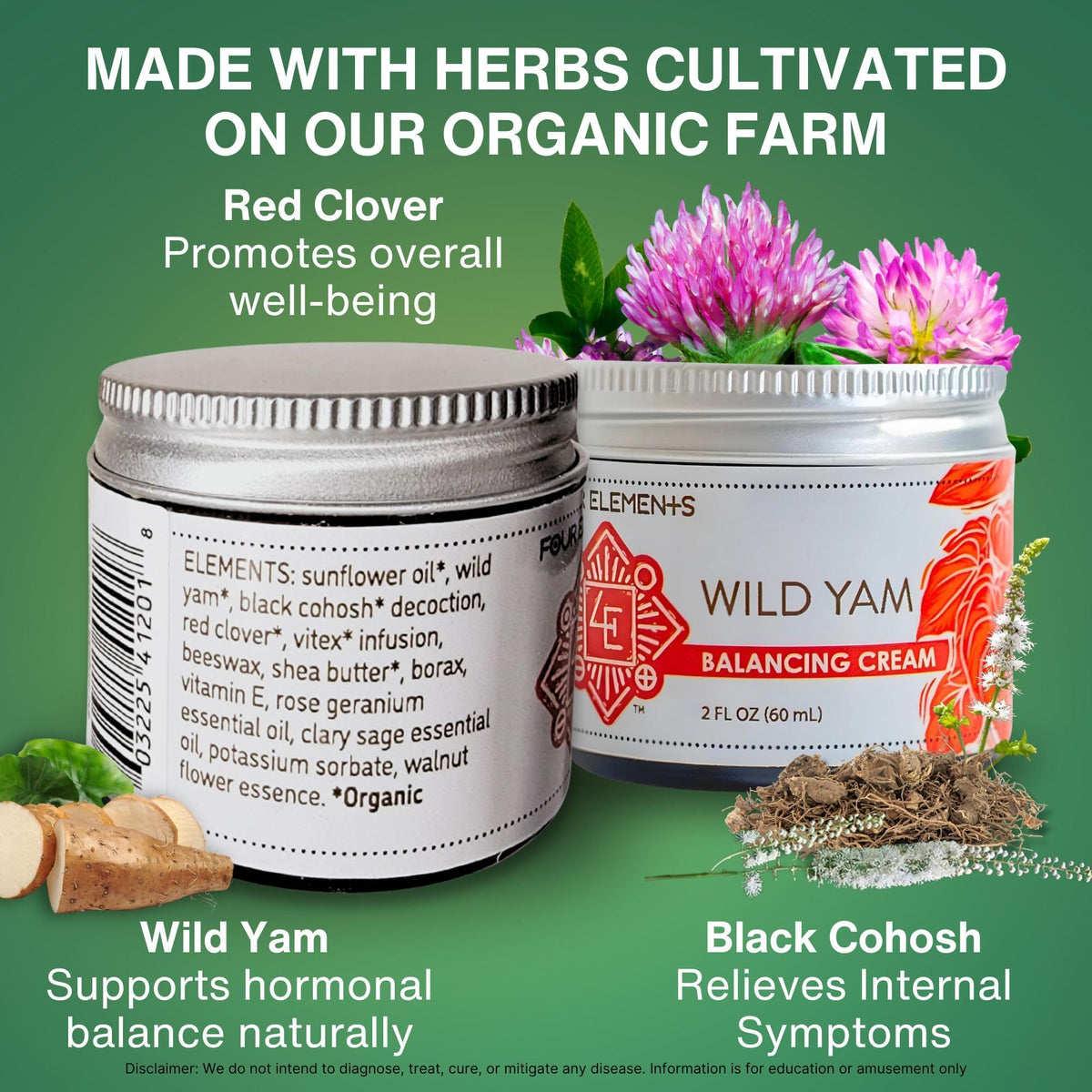Four Elements 4E award ribbon 2023 International Herb Symposium highlighting product recognition