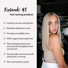 FOUR REASONS ingredient label view highlighting plant proteins and sulfate-free