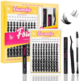 Fowendia front packaging showing kit contents and benefit of customizable lashes