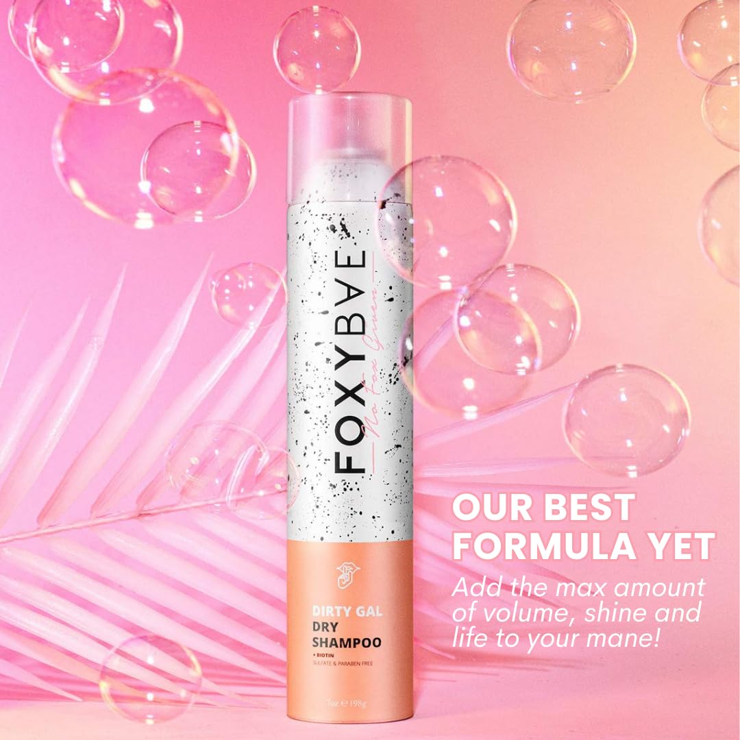 FoxyBae back label showing directions and clean-ingredient highlights
