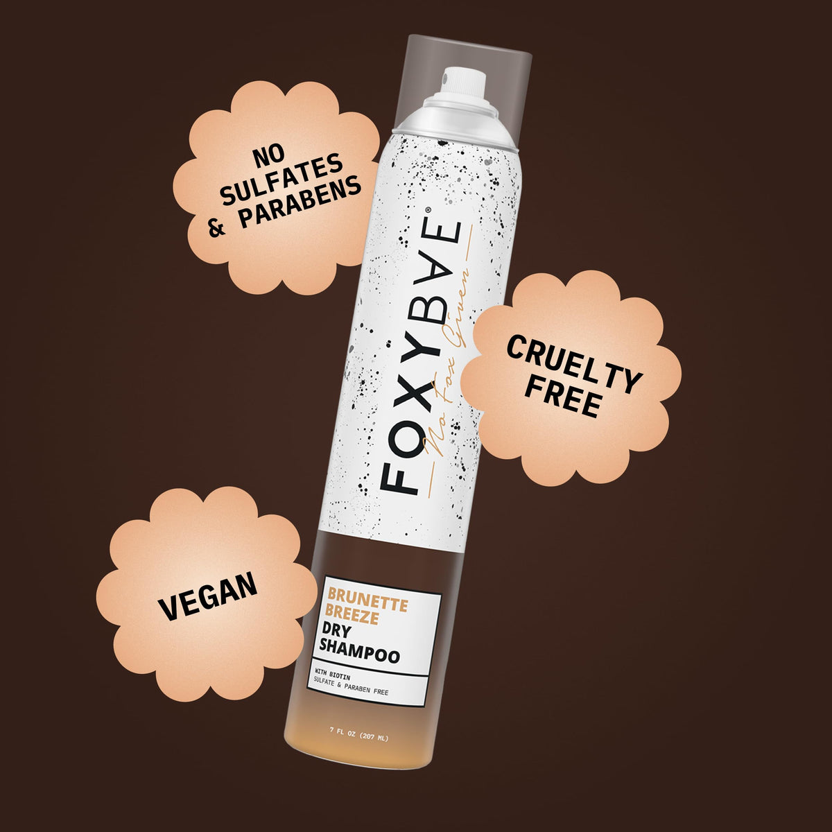 FoxyBae on brunette model refreshing hair for natural lift