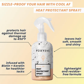 FoxyBae mist close-up demonstrating fine spray for even protection