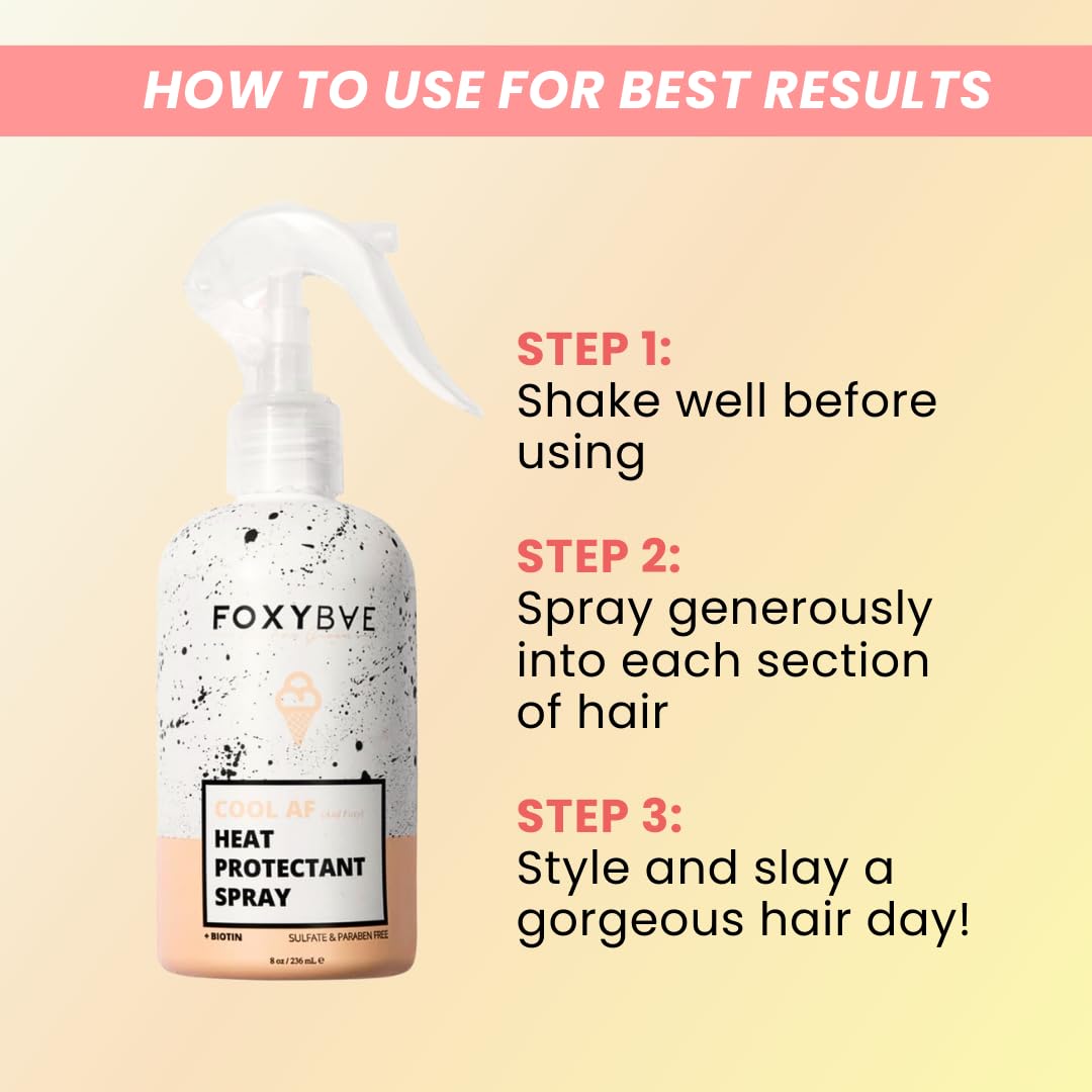 FoxyBae styled hair lifestyle shot showing glossy frizz-free results