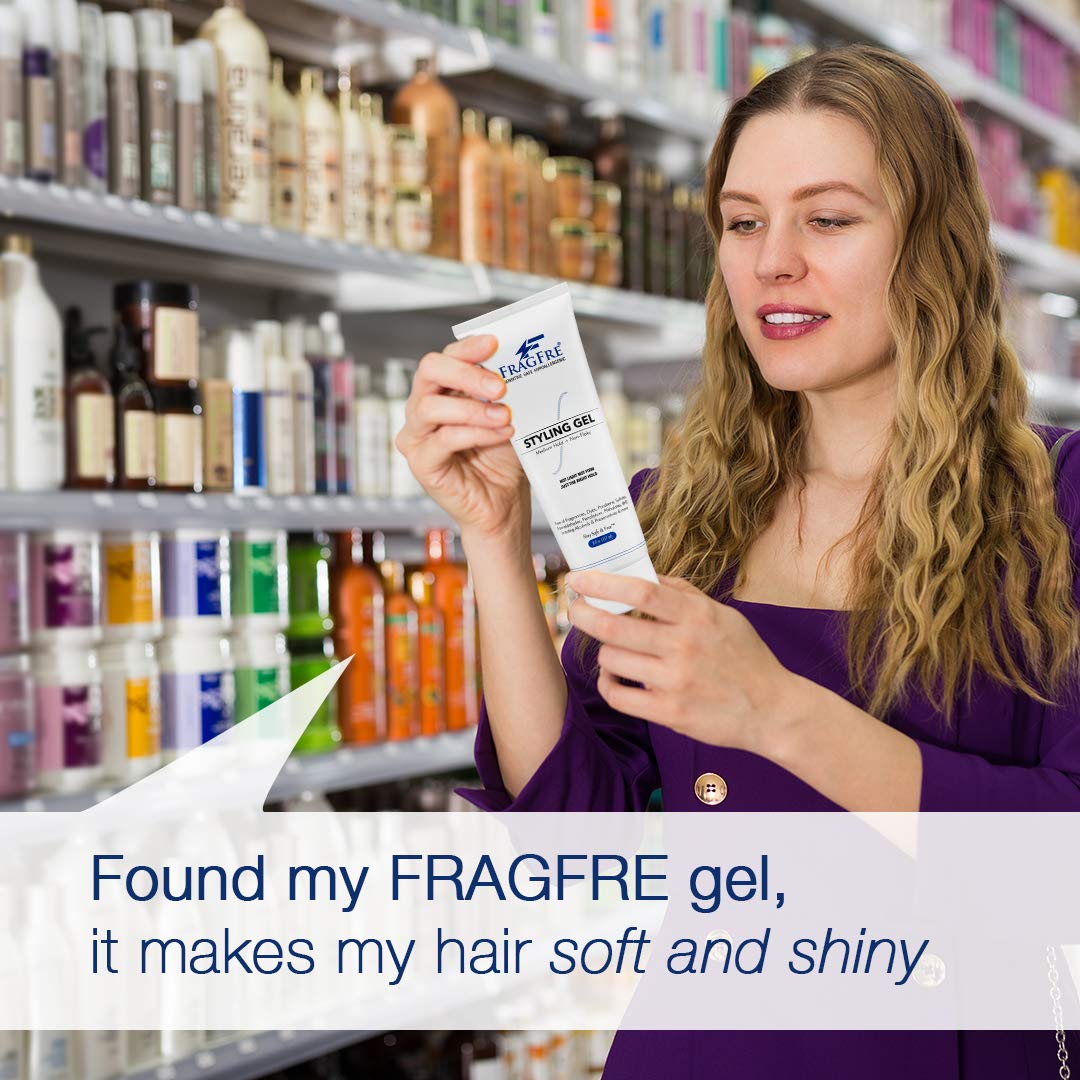 FRAGFRE gel on hands demonstrating easy application and gentle formula