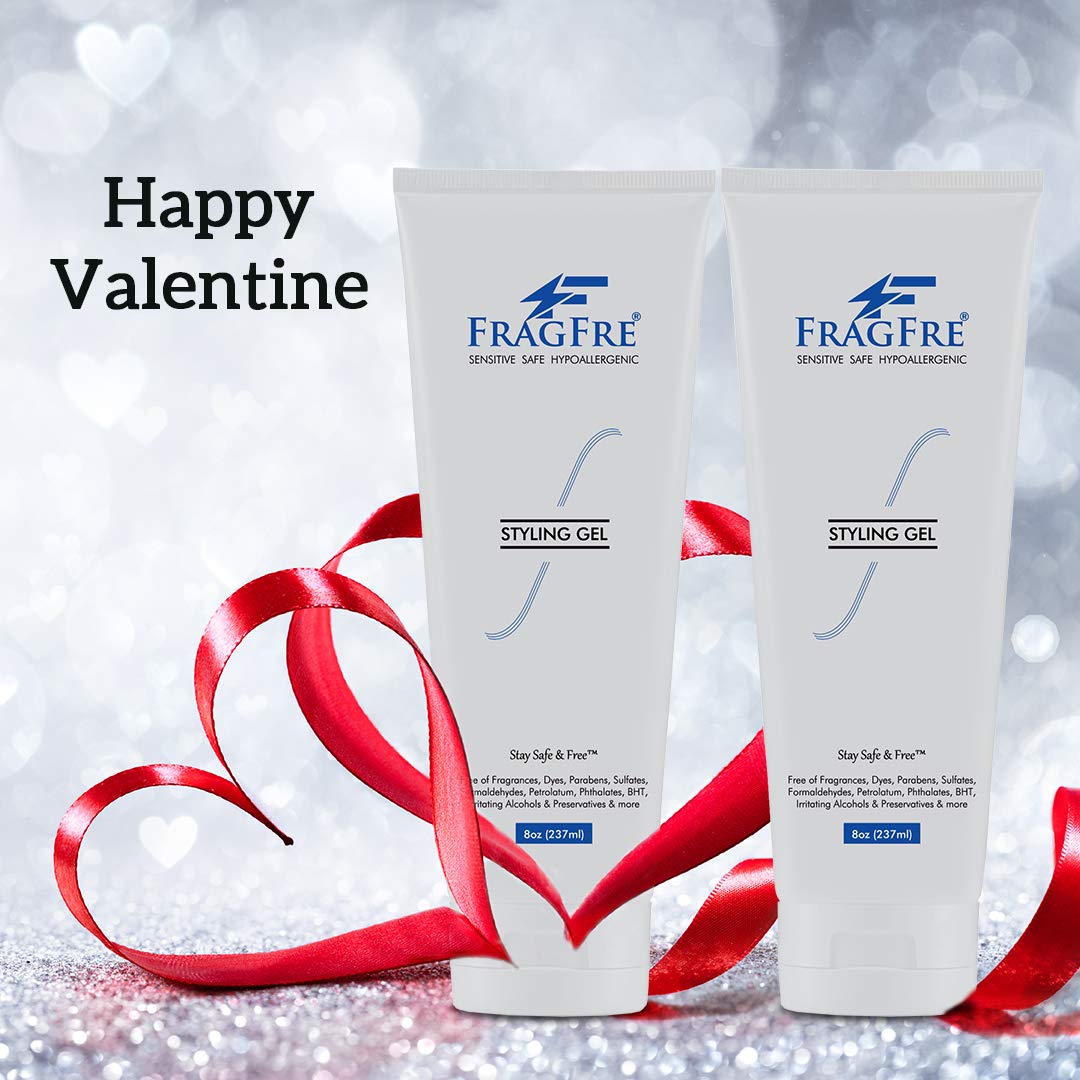 FRAGFRE back label displaying ingredient-free claims for sensitive skin