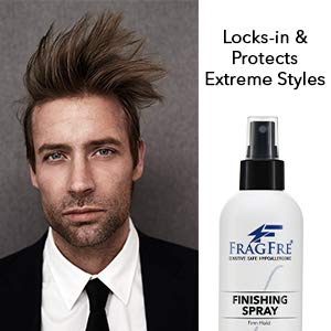 FRAGFRE before and after hairstyle comparison showing reduced frizz
