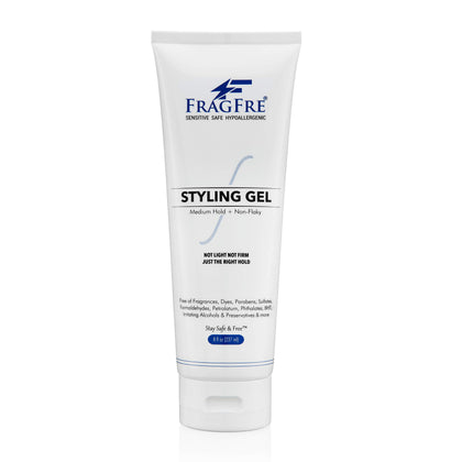 FRAGFRE front packaging 8 oz showing unscented medium hold benefit