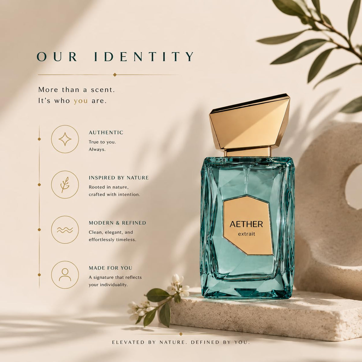 Fragrance World Aether lifestyle outdoor wear on person suggesting daytime versatility
