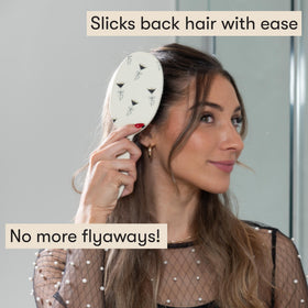 FRAMAR brush styling slick-back on fine hair, reduces frizz