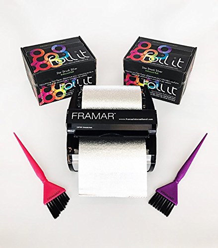 FRAMAR long foil strips cut to length for highlights on long hair