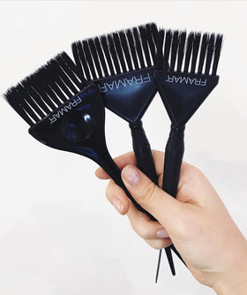 FRAMAR brushes on salon station demonstrating professional-ready versatility