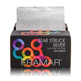 FRAMAR silver foil box front showing pop-up dispenser and neat storage benefit