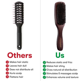 FRAMAR brush on vanity illustrating tidy storage and quick access