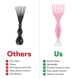 FRAMAR ergonomic handle being gripped comfortably for steady cleaning control