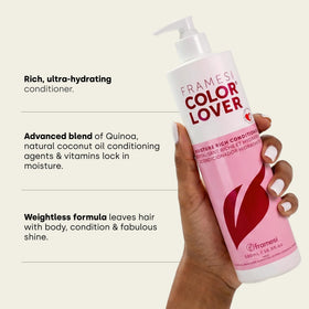 Framesi Color Lover cream texture close-up showing rich consistency for deep hydration