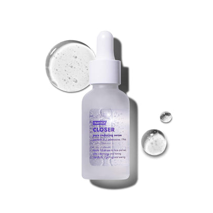 FRANKLY Closer Serum front packaging showing clean design and benefits