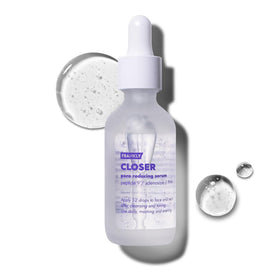 FRANKLY front bottle shot showing jumbo serum and clear labeling benefit