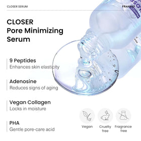 FRANKLY serum on hand demonstrating lightweight absorbency and quick application