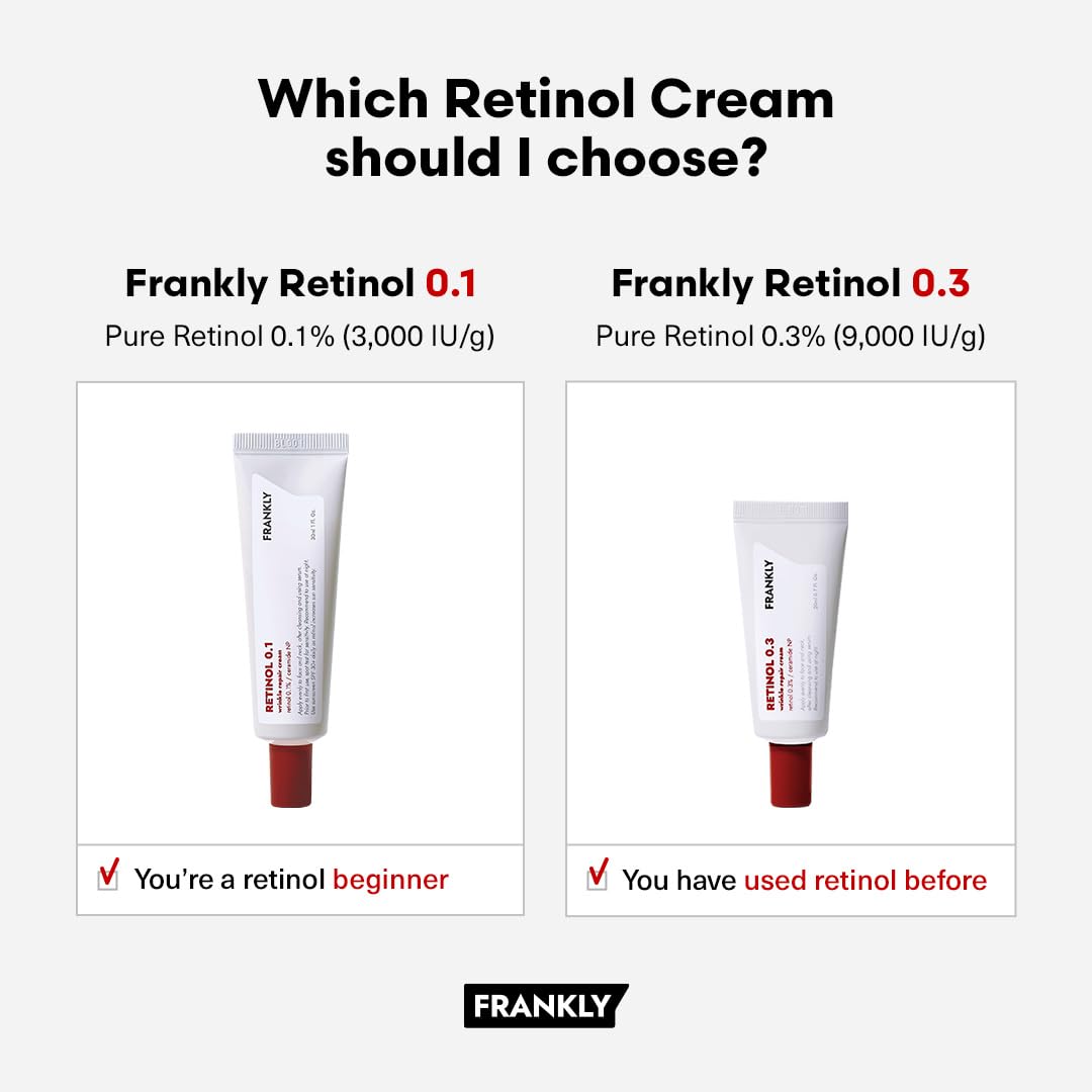 FRANKLY illustrative before-and-after skin texture improvement depiction