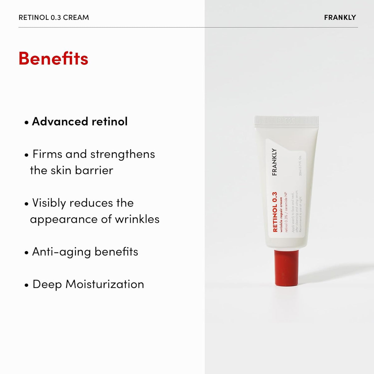 FRANKLY cream texture swatched to show lightweight hydration benefit
