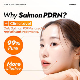 FRANKLY side-by-side texture comparison showing improved smoothness and reduced redness