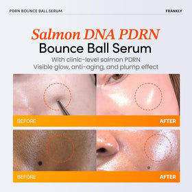 FRANKLY serum drop on skin showing lightweight texture and quick absorption benefit