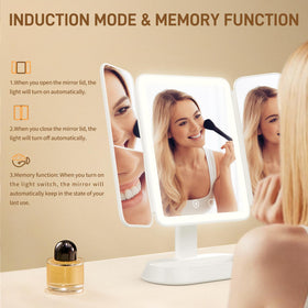 FRANO rotating base and tilted mirror illustrating 360-degree adjustment flexibility