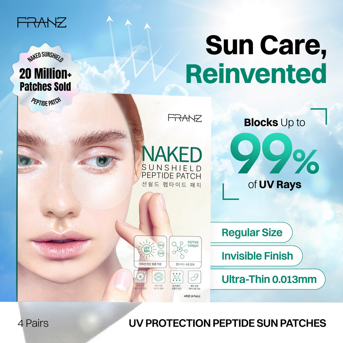 FRANZ close-up of ultra-thin patch texture highlighting smooth finish