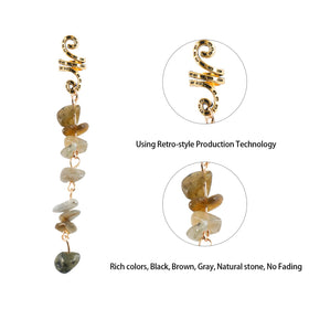 FRDTLUTHW festival hairstyle with charms demonstrating eye-catching accessory effect