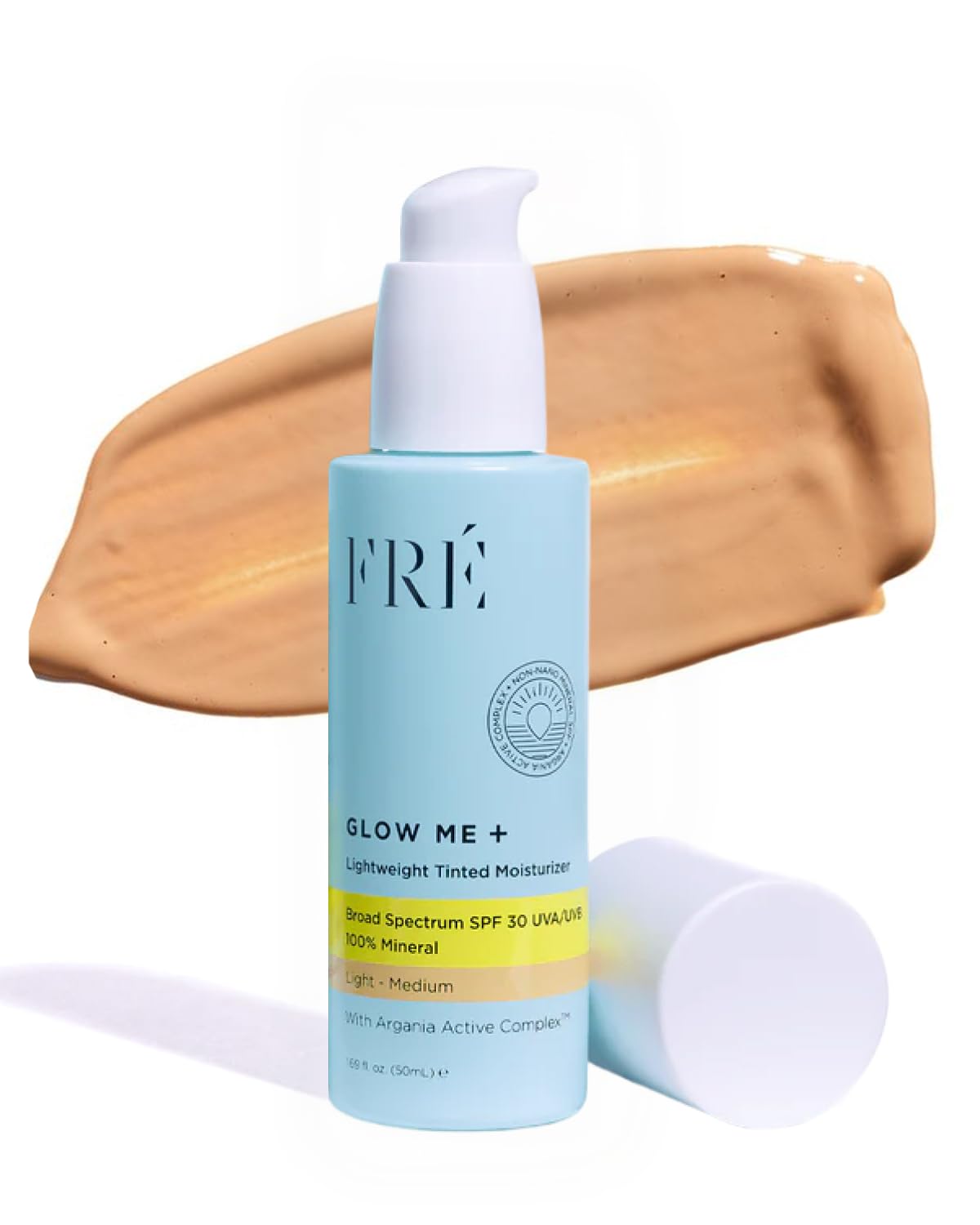 FRÉ front jar showing product label and compact design for easy daily use