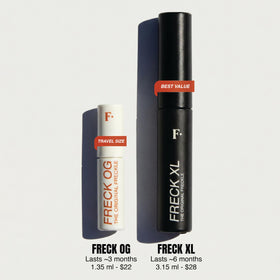 Freck Beauty pigment swatch texture illustrating buildable color payoff