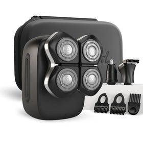 Freebird FlexSeries Pro front view showing ergonomic handle and charging port for comfortable grooming