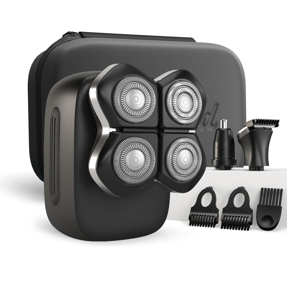 Freebird FlexSeries Pro front view showing ergonomic handle and charging port for comfortable grooming