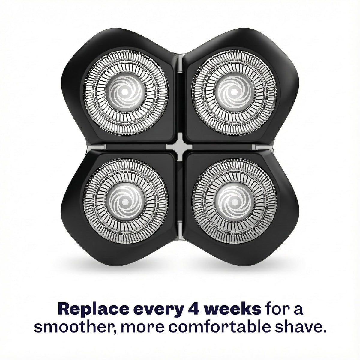 Freebird blades staged in bathroom setting for routine grooming convenience