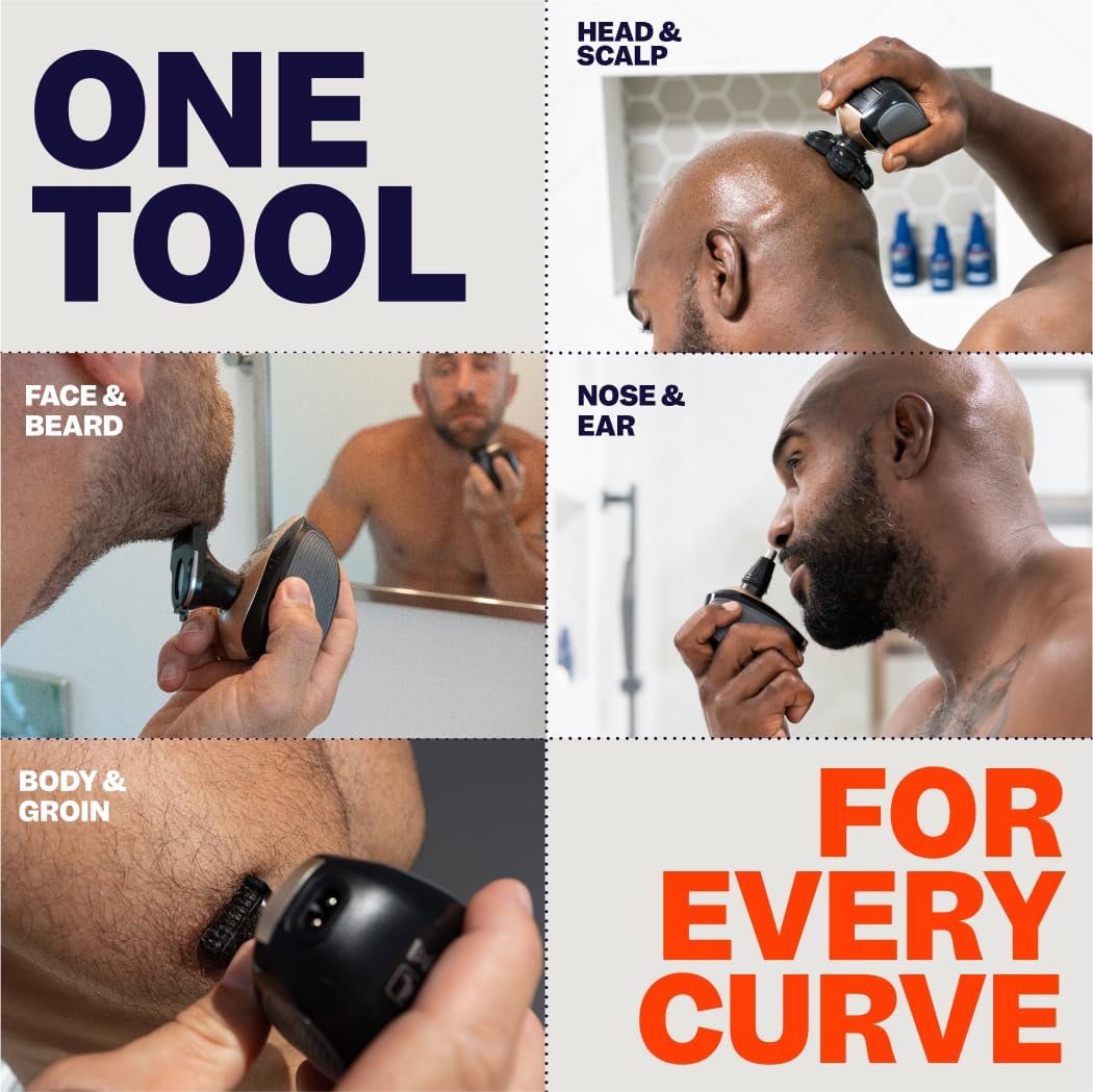 Freebird shaver in shower demonstrating waterproof design and convenience