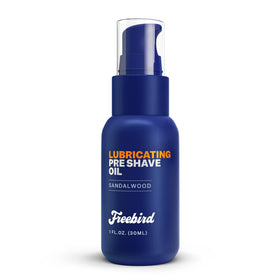 Freebird bottle front view showing sandalwood label and travel size benefit