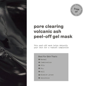 Freeman mask applied to a man's face showing quick deep-cleansing benefit