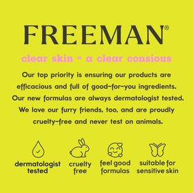 Freeman product label ingredient list highlighting clean formula