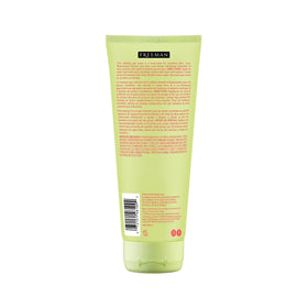 Freeman mask applied on cheek showing soothing effect for irritated skin