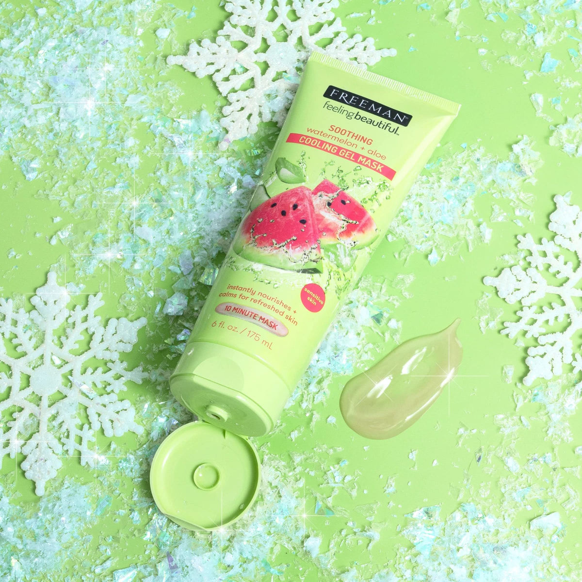 Freeman tube beside watermelon slices highlighting refreshing hydration benefit