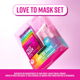 Freeman masks spread out to display included variety and sizes