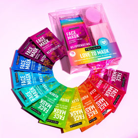 Freeman masks packed in travel bag ready for on-the-go skincare