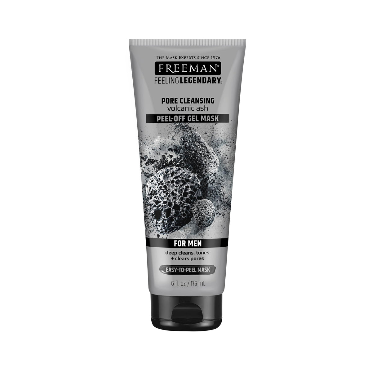 Freeman tube front view showing volcanic ash mask and clear benefits